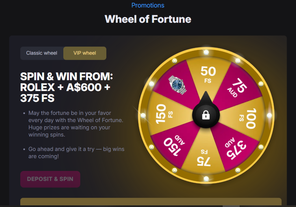 SkyCrown VIP Wheel of Fortune