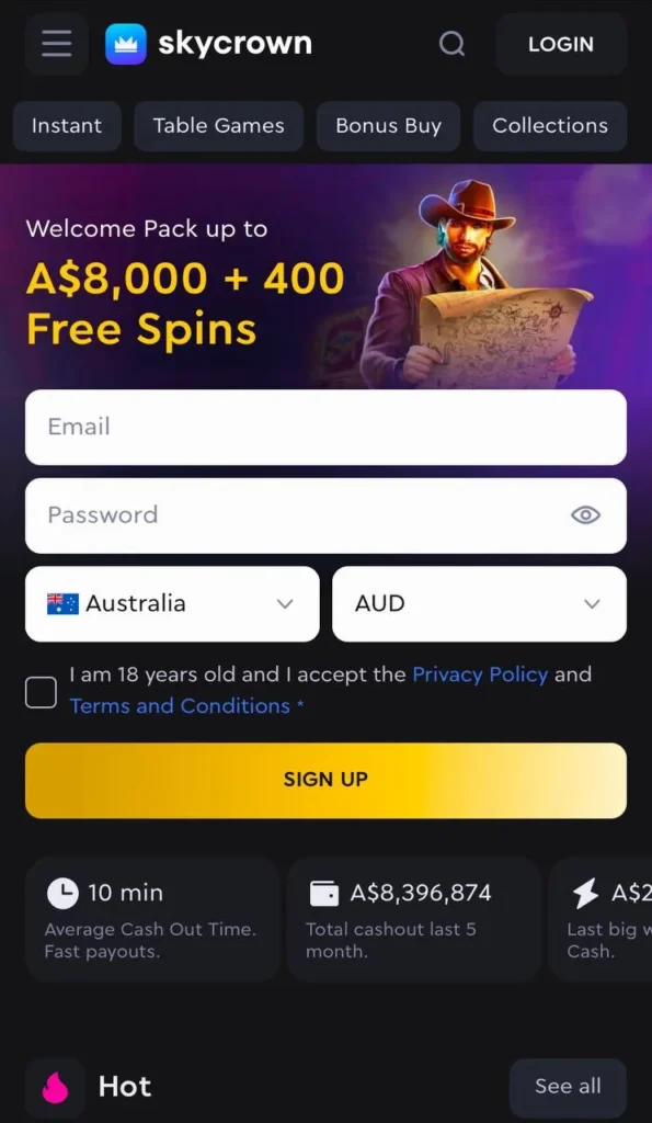 SkyCrown casino app