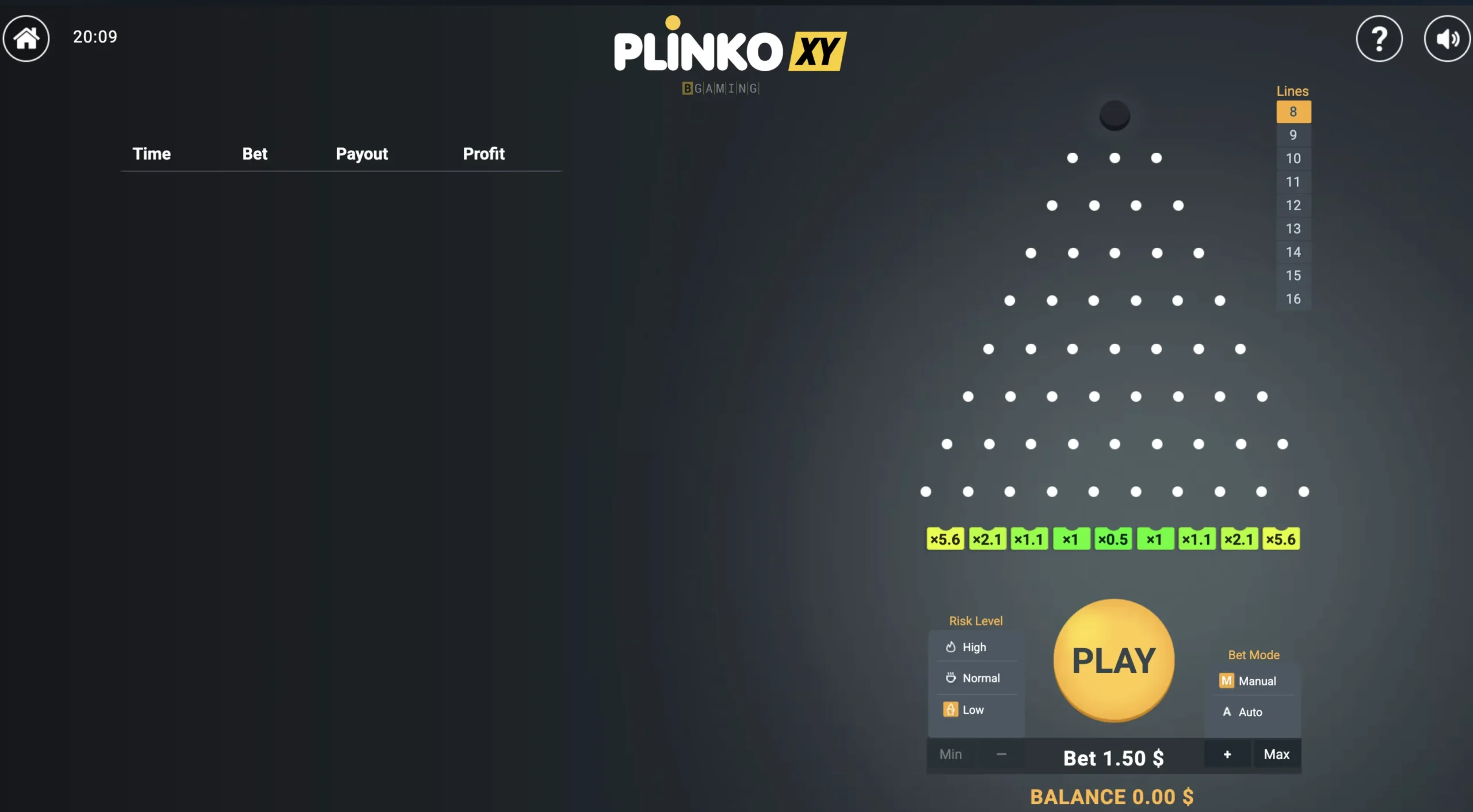 Plinko XY